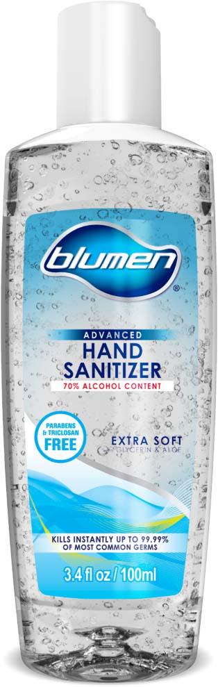 Product image, BLUMEN ADVANCED HAND SANITIZER 3.4 FL OZ