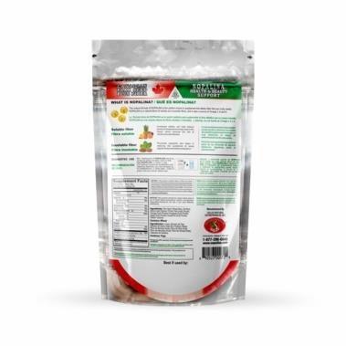 Back of Package – Popalina Flax Seed Fiber, Powder, 1 lb. Bag