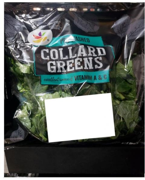 Product image, Pre-washed collard greens