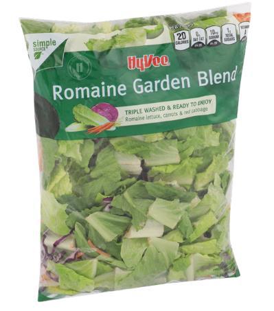 UPC: 0-75450-12058 HY-VEE ROMAINE GARDEN SALAD 12 OZ