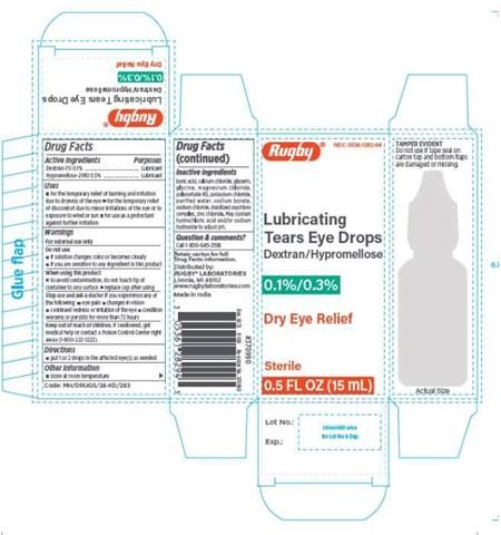 Lubricating Tears Eye Drops (Dextran/Hypromellose, 0.1%/0.3%), Carton Label