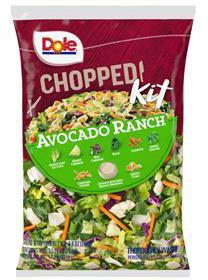Image 1 – Labeling, Dole, Chopped Kit, Avocado Ranch