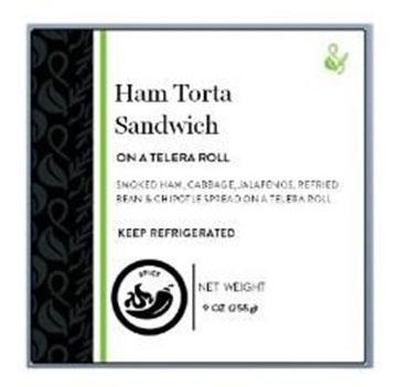 Back label, Sprig and Sprout Ham Torta Sandwich