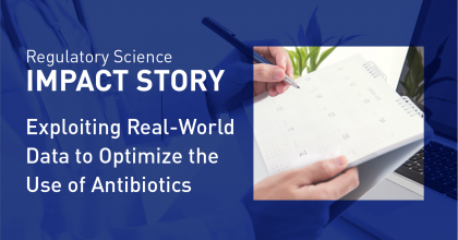 Impact Story Graphic About Real World Data Optimizing the use of antibiotics