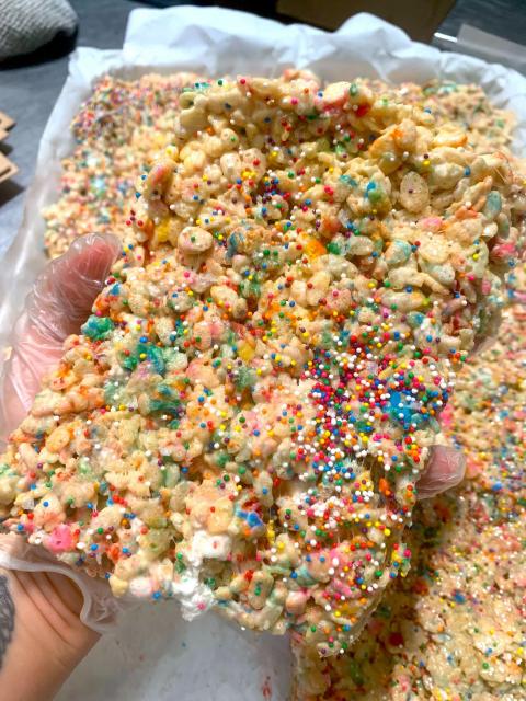 Funfetti rice crispy treat