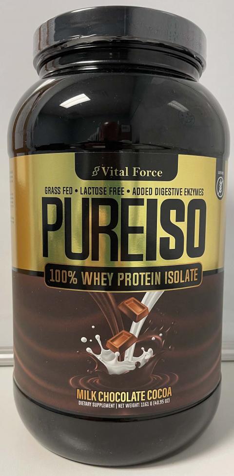 Image 4: “Vital Force Pureiso, Whey Protein isolate, Milk Chocolate Cocoa”