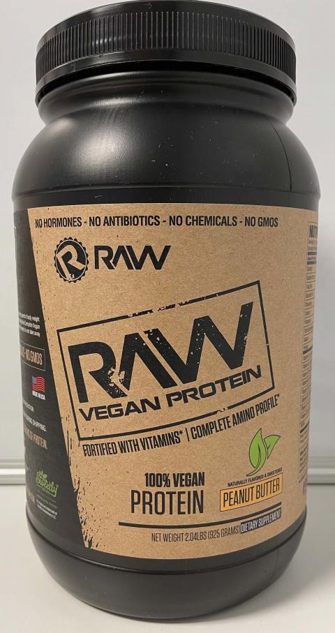 Image 7: “Raw, Vegan Protein, Peanut Butter flavor, Dietary Supplement”