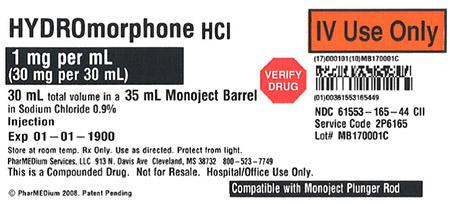 "1 mg/mL HYDROmorphone HCl in 0.9% Sodium Chloride"