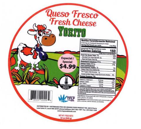 Label, Queso Fresco Yorito