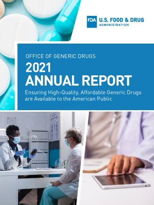 Office of Generic Drugs 2021 Annual Report Cover