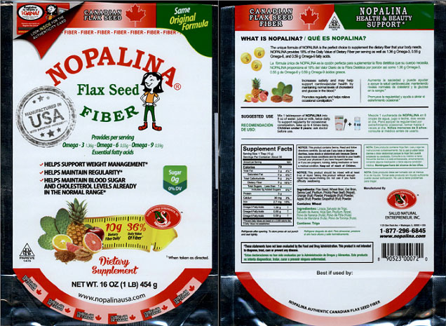 Nopalina Flax Seed Label Image