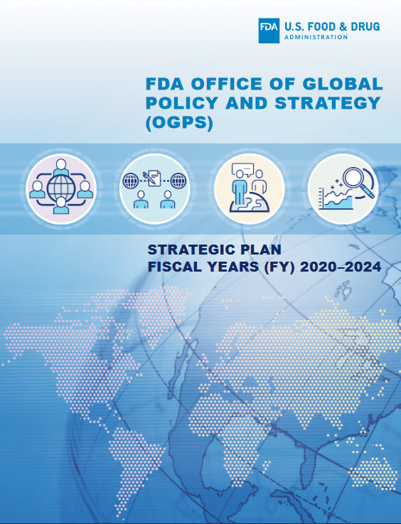 Cover of the FDA Office of Global Policy and Strategy Five-Year Strategic Plan