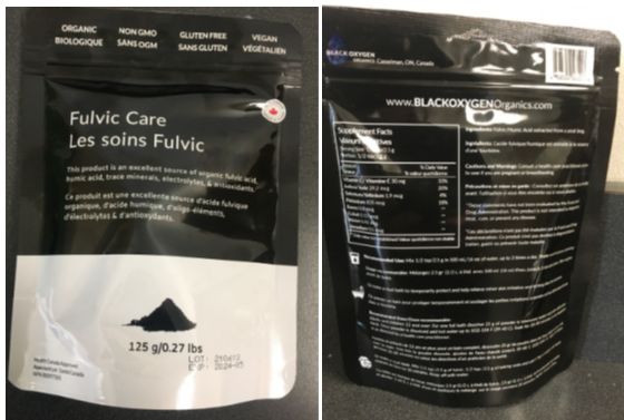  Fulvic Care Powder and Tablets from Black Oxygen Organics - Public Health Alert December 2021