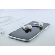 Earbuds and phone