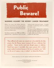 Hoxsey Public Warning Poster