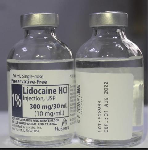 Product image Hospira 1% Lidocaine HCl Injection, USP 30 mL