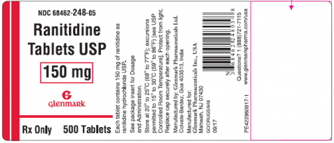 Label, Ranitidine Tablets USP 150mg, 500 tablets