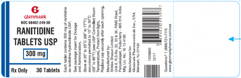 Label, Ranitidine Tablets USP, 300mg, 30 tablets