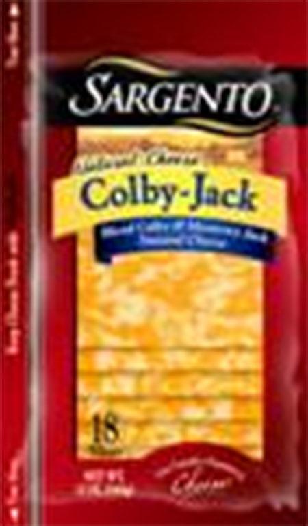 "Sargento Sliced Colby-Jack Cheese, 12 oz., UPC 4610000109"