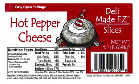 26555	Hot Pepper St Pk .5oz Slice	Deli Made EZ	1.5	LB	828653265559