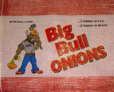 Bag Label, Big Bull Onions