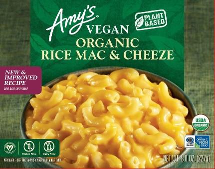 “Amy’s Vegan Organic Rice Mac & Cheese”