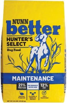 NUNN better, HUNTER’S SELECT, Dog Food MAINTENANCE