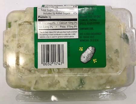Label - Potato Salad Bottom