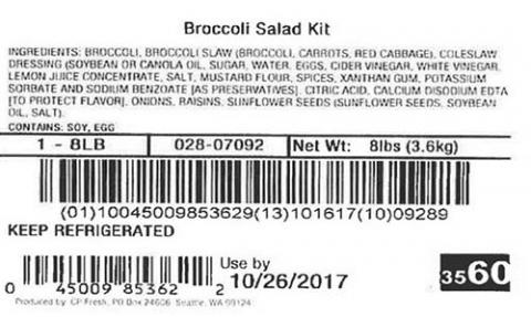Label, Broccoli Salad Kit