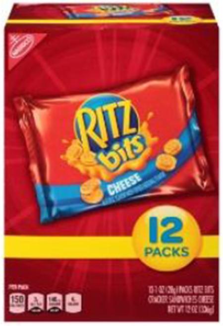 RITZ BITS CHEESE 12 PACK CARTON