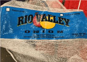 Rio Valley Onion, Blue Bag Label