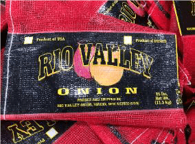 Rio Valley Onion, Red Bag Label