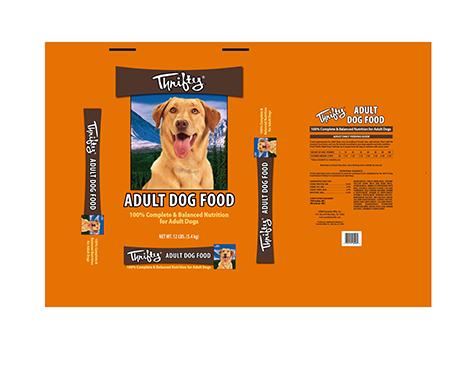 Image – Thrifty, ADULT DOG FOOD, NET WT. 12 LBS.