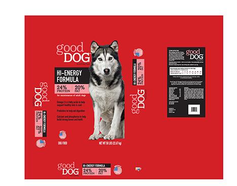 Image – good DOG HI-ENERGY FORMULA, NET WT 50 LBS