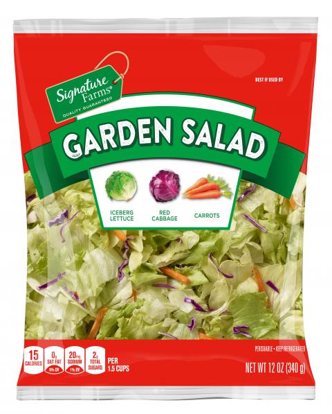 Photo 9 - Representative Labeling, Signature Farms Garden Salad 