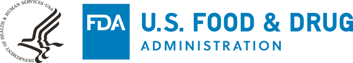 Black HHS-Blue FDA Logo