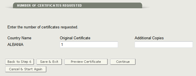 Figure 23 Number of Certificated Requested