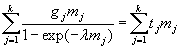 CFSAN BAM Equation for Appendix 1, relates MPN to lambda (concentration)