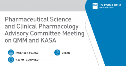 Pharmaceutical science and clinical pharmacology advisory committee meeting announcement