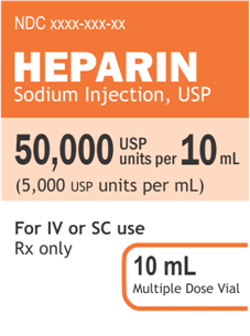 Revised Heparin Label