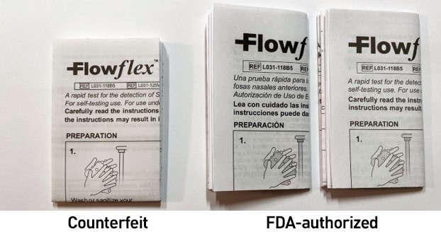 Photo of paper Instructions for Use missing Spanish translation