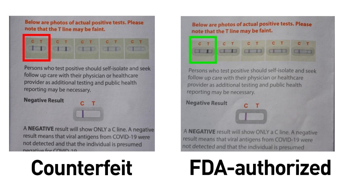 Counterfeit Paper Instructions Differences
