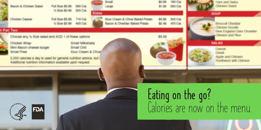 Eating on the go? Calories are now on the menu.