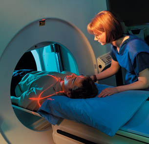 Image of patient getting a CT Scan 