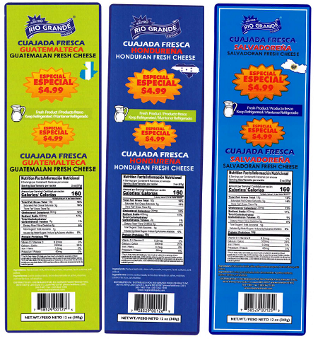 Sample Product Label from the Outbreak Investigation of Listeria monocytogenes in Hispanic-style Fresh and Soft Cheeses (February 2021) - Rio Grande