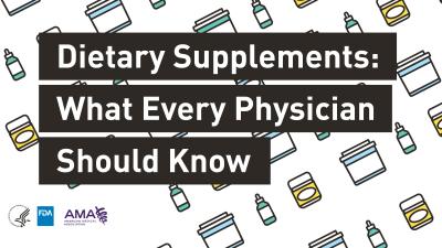 Spread the Word about Dietary Supplements
