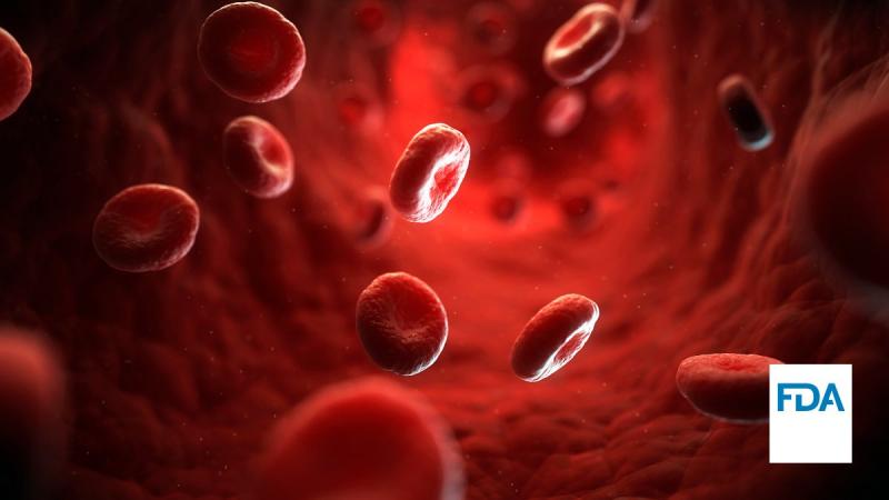 Un dibujo de células sanguíneas.