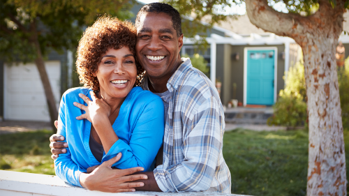 couple embracing