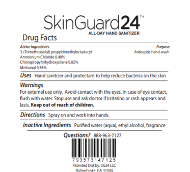 Image – SkinGuard24, All Day Hand Sanitizer, Foam Pump 8 oz.