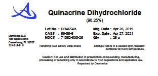 Lot DR4654A of Quinacrine Dihydrochloride, 25 g